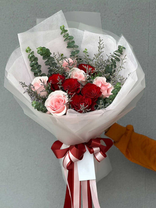 My Dearest - 10 Mixed Rose Bouquet - BestBloomBuddy