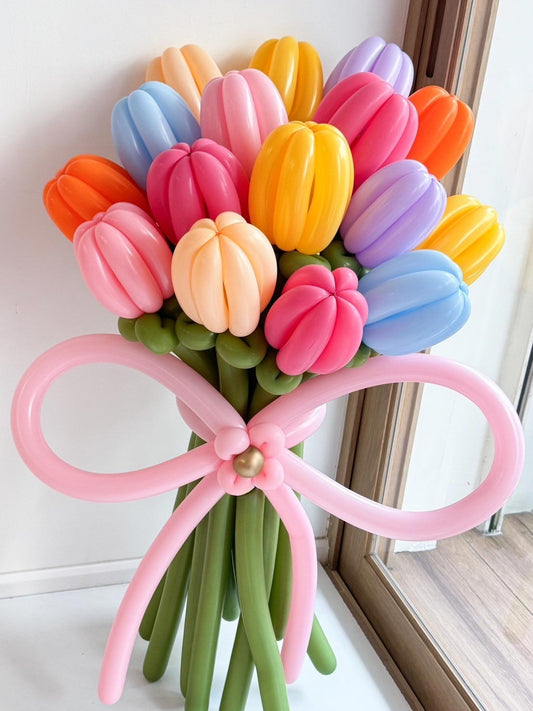 Colorful Life - Balloon Flower Bouquet - BestBloomBuddy