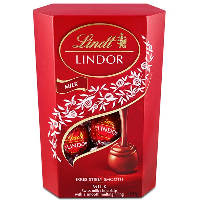 Lindt Lindor Cornets Milk Chocolate (200g.) ลินด์ ลินดอร์คอเนตช็อกโกแลต นม