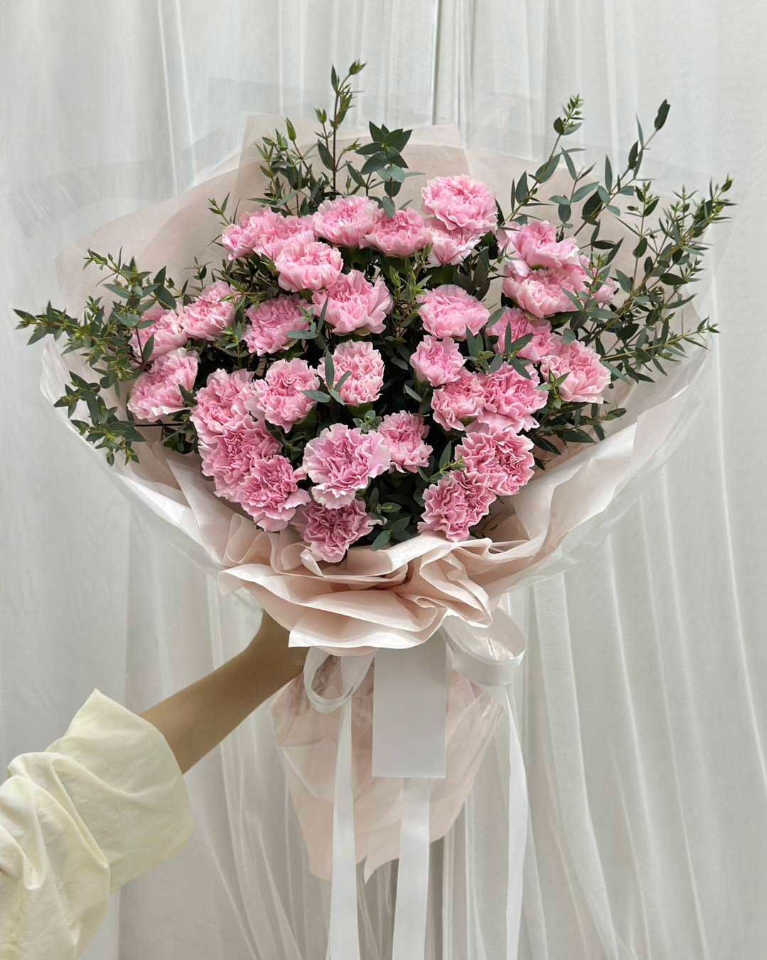 Pom Pom Love - Carnation Bouquet - BestBloomBuddy