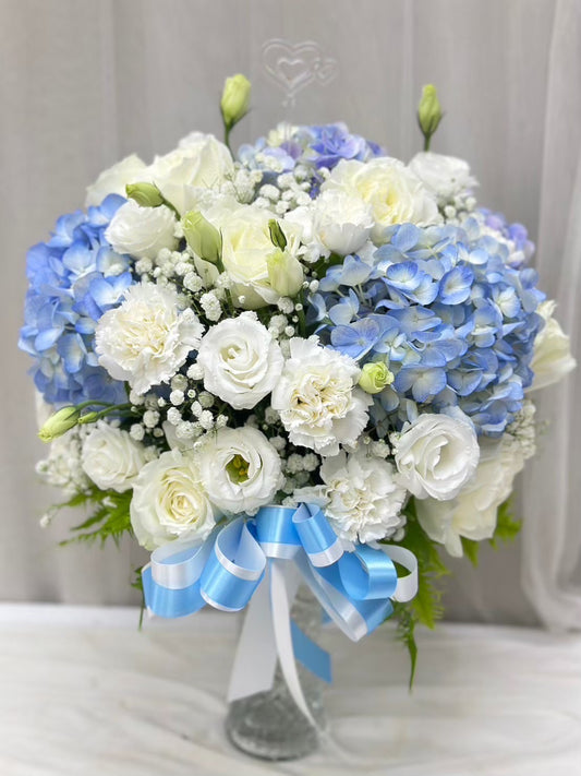 Little Miracle – Blue Flower Vase - BestBloomBuddy