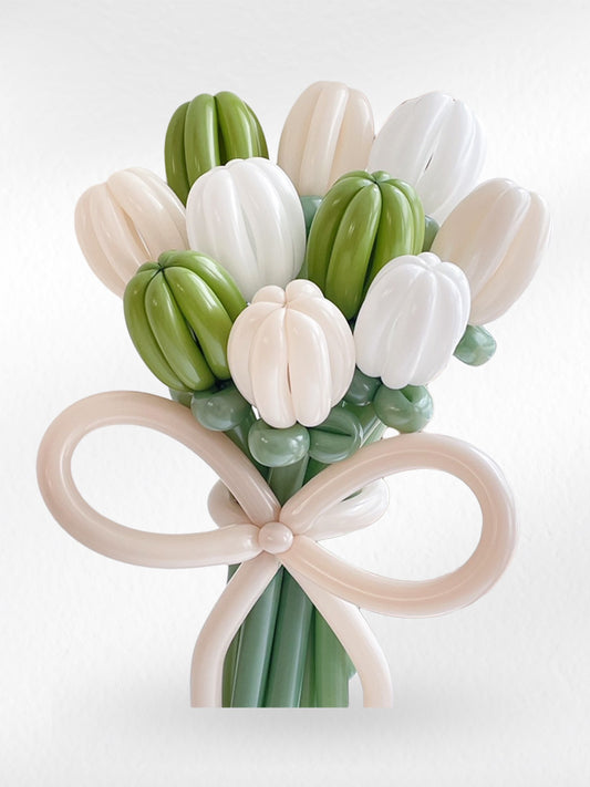 Matcha Mood – Balloon Flower Bouquet - BestBloomBuddy
