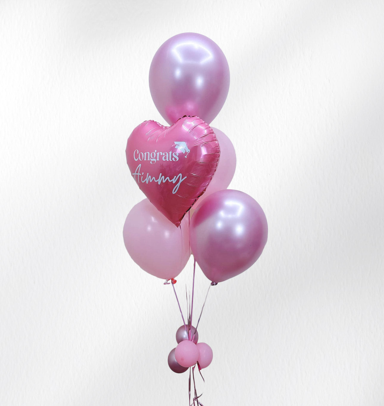 Pink Congrats – Balloon Bouquet - BestBloomBuddy