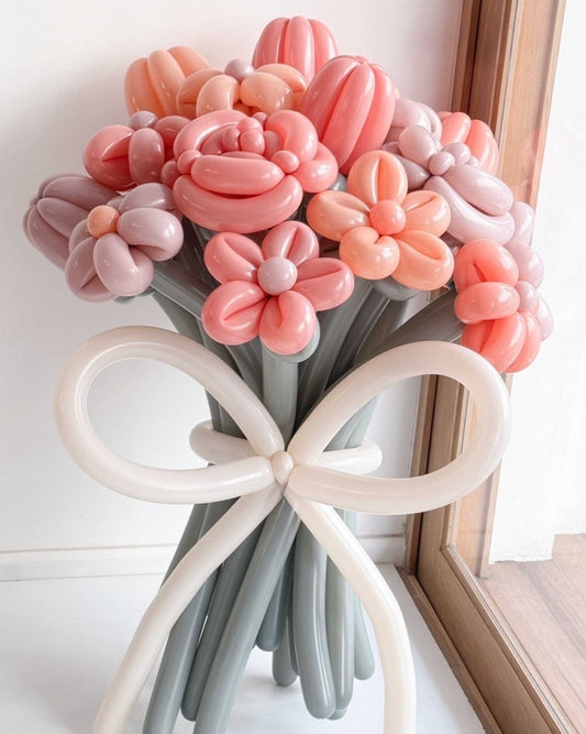 Peachy Plum – Balloon Flower Bouquet - BestBloomBuddy