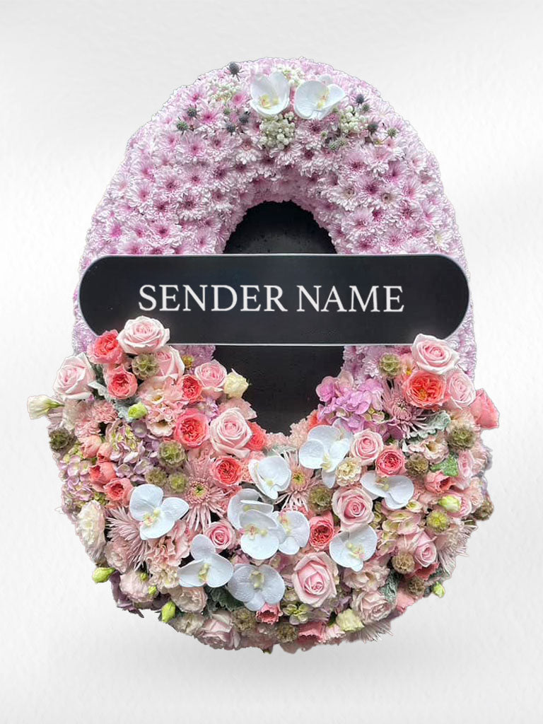 Radiant Remembrance – Fresh Flower Wreath - BestBloomBuddy