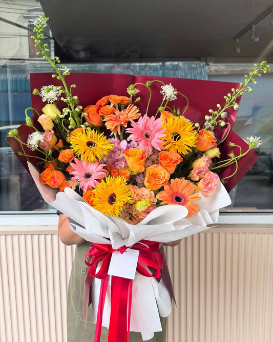Sunny Vibes – Mixed Flower Bouquet - BestBloomBuddy
