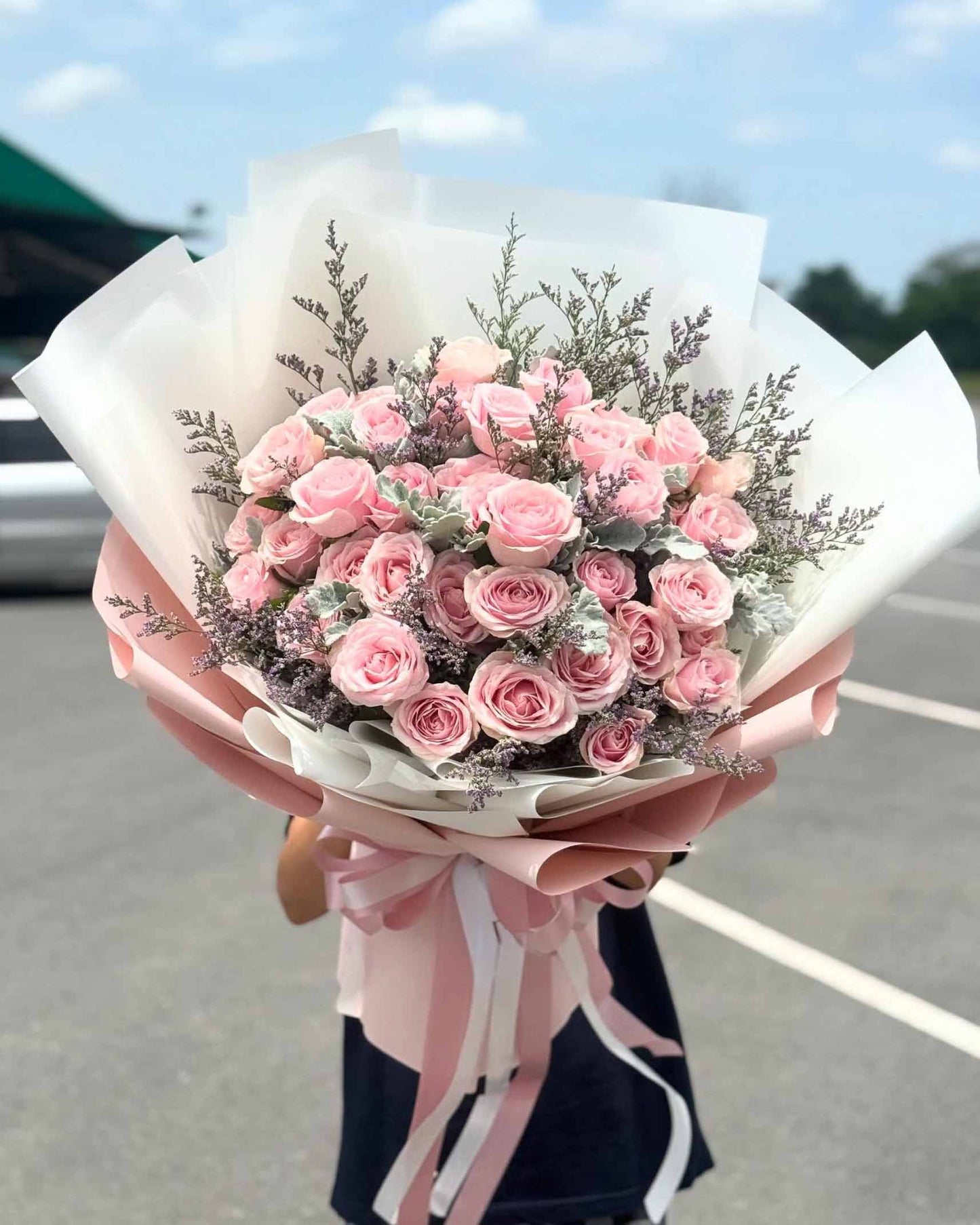 Sweet Whisper – 40 Pink Roses Bouquet