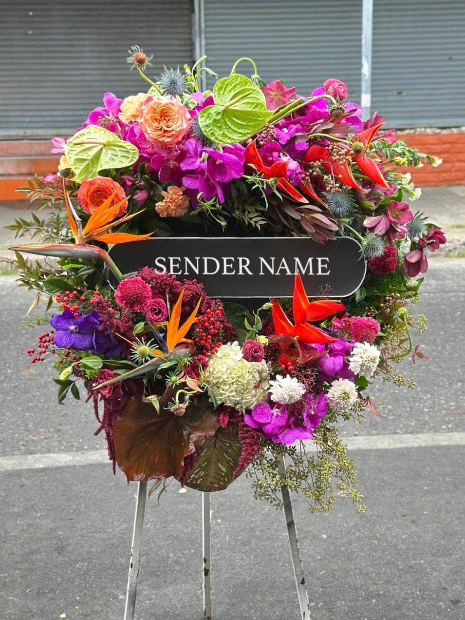 Eternal Paradise – Fresh Flower Wreath - BestBloomBuddy