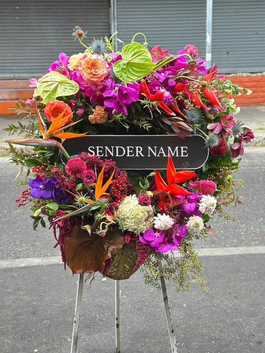 Eternal Paradise – Fresh Flower Wreath - BestBloomBuddy