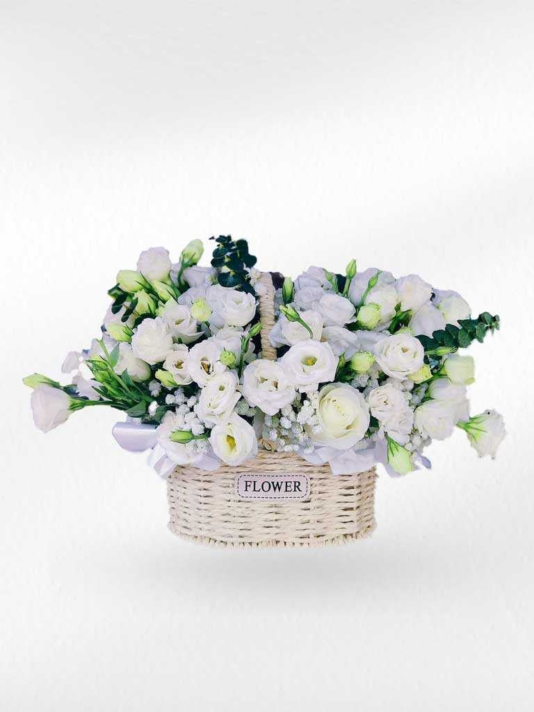 Pearl Garden - Flower Basket - BestBloomBuddy