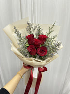 Sweet Love - 5 Red Roses Bouquet | Valentine's Day Collection - BestBloomBuddy