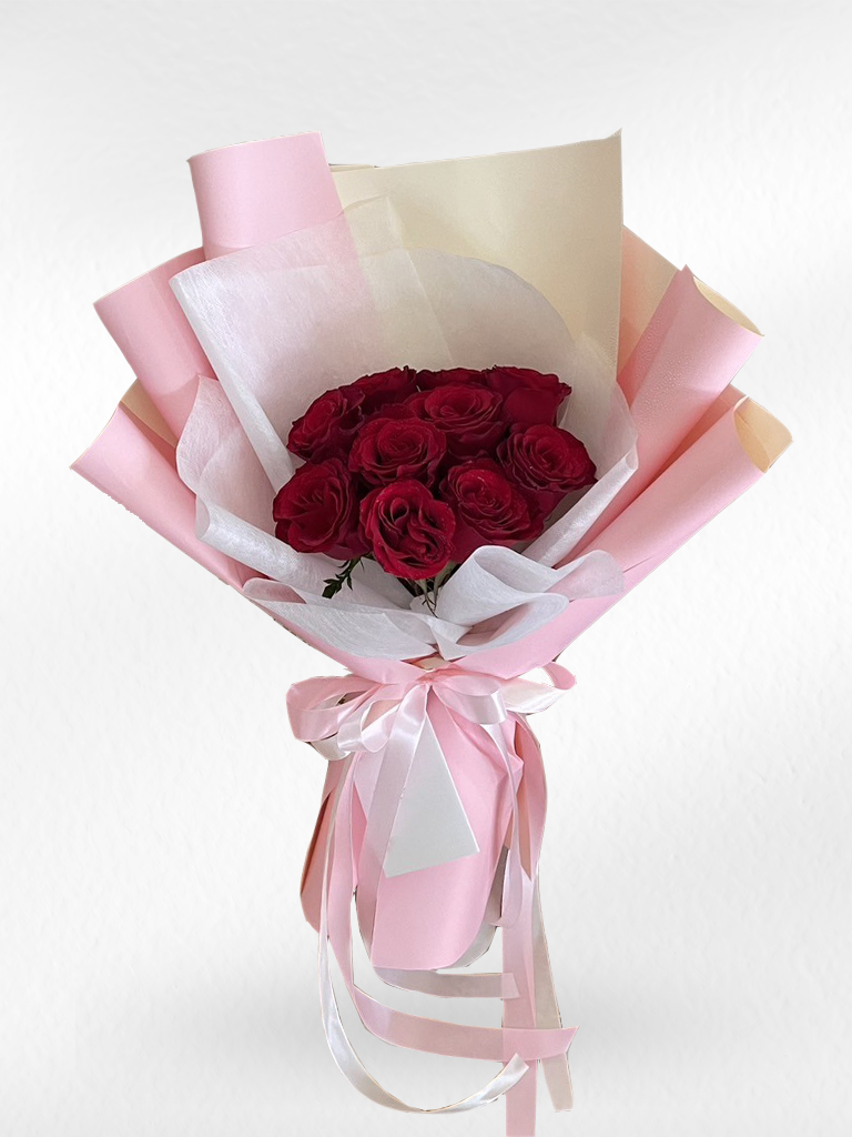 Love Letter – 10 Red Roses Bouquet
