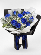 Love You More – 10 Blue Roses Bouquet