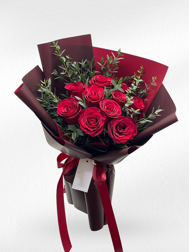 My Only Love – 10 Red Roses Bouquet - BestBloomBuddy
