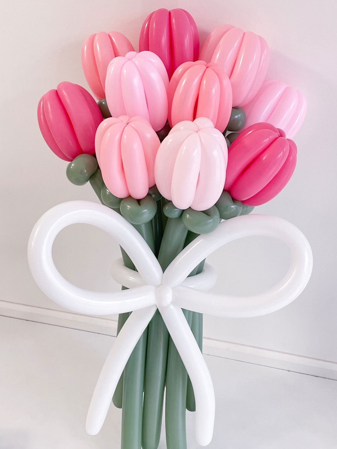 Pinky Perfect - Balloon Flower Bouquet - BestBloomBuddy