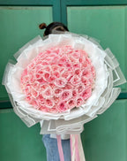 Eternal Blossom – 100 Pink Peony Roses (Garden Roses) - BestBloomBuddy