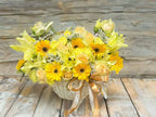 Sunny Delight - Flower Basket - BestBloomBuddy