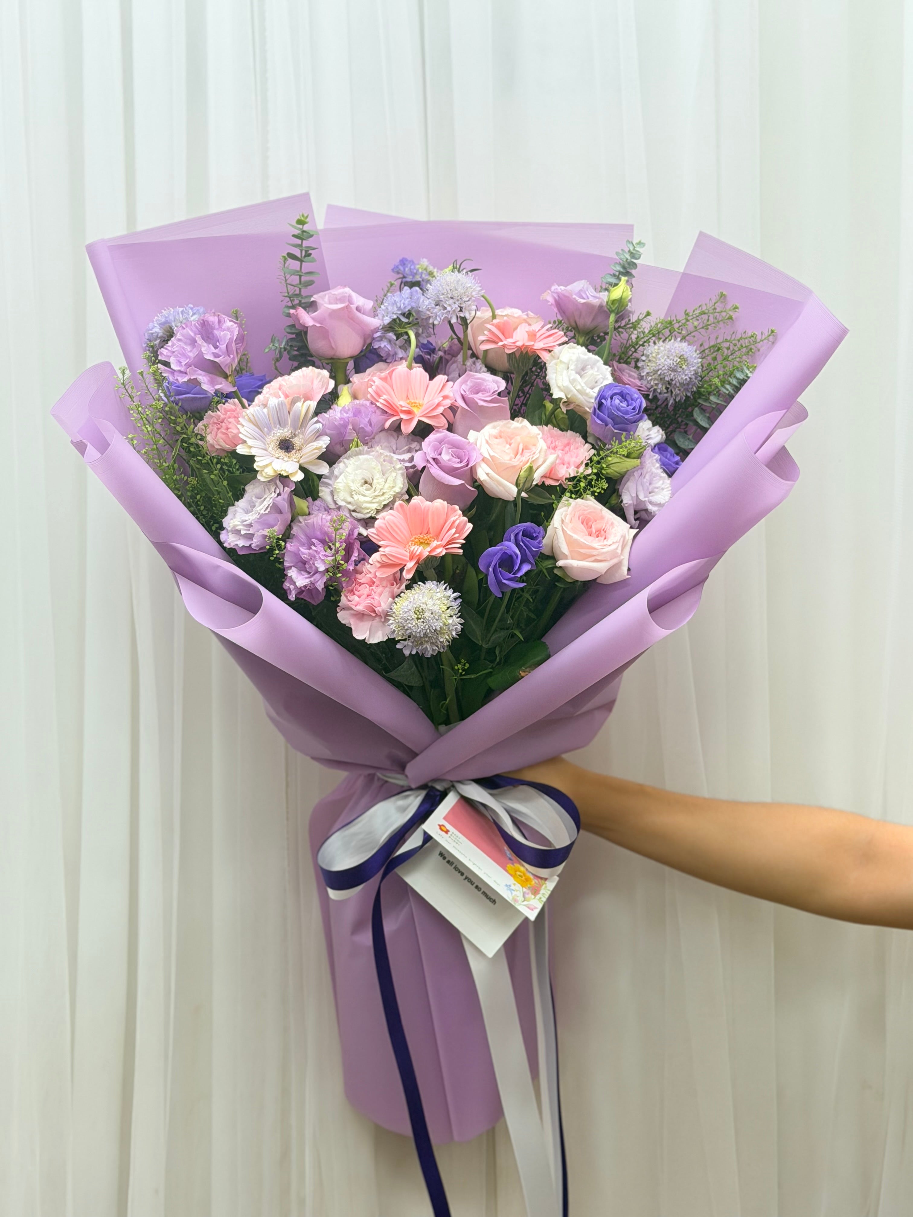 Pastel Moment – Mixed Flower Bouquet - BestBloomBuddy