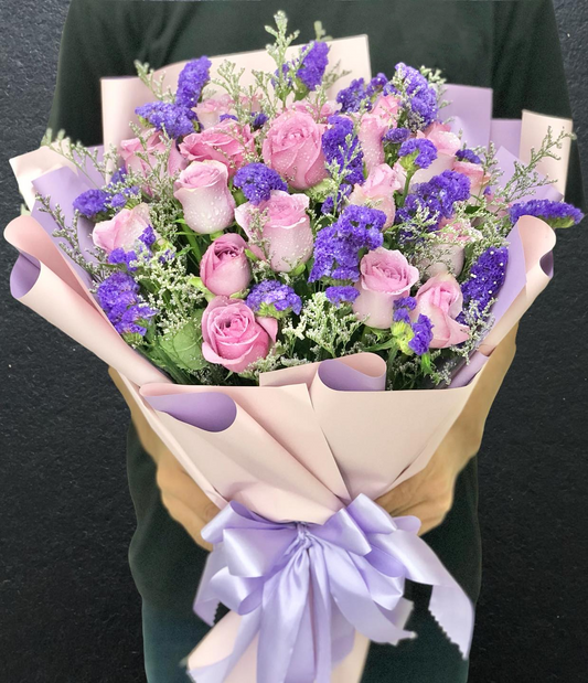Violet Grace – 20 Purple Roses Bouquet