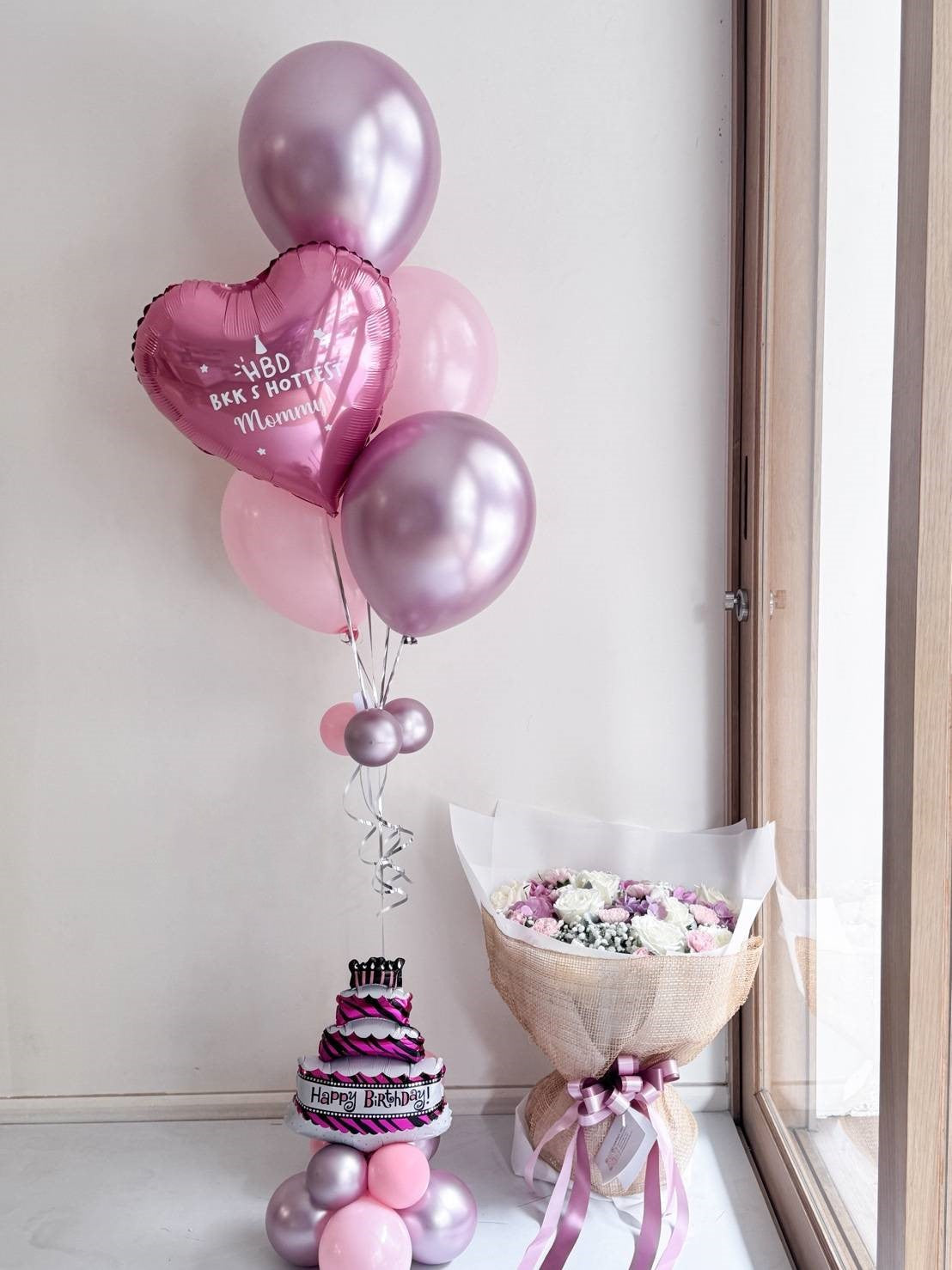 Pink Congrats – Balloon Bouquet
