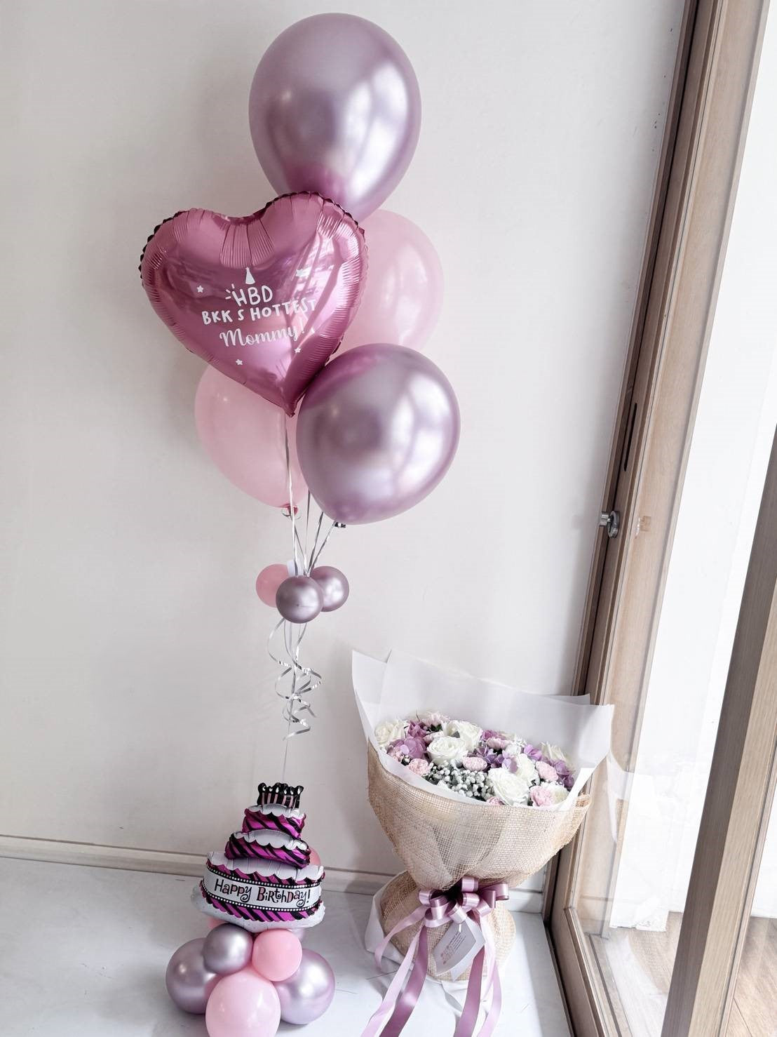 Pink Congrats – Balloon Bouquet