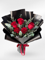 Red Darling – 5 Red Roses Bouquet | Valentine's Day Collection - BestBloomBuddy