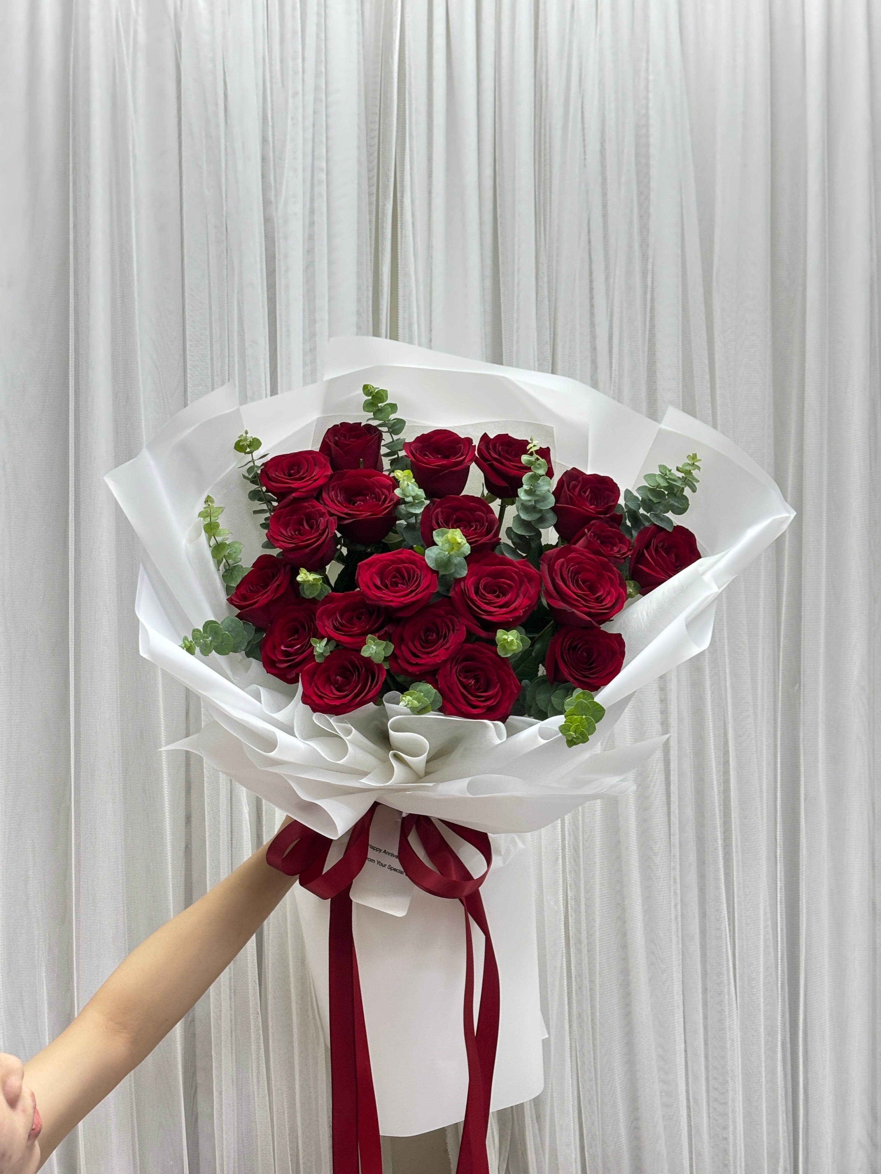 You & Me - 20 Red Roses Bouquet - BestBloomBuddy