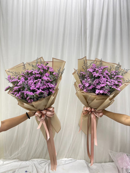 Vintage Cutie - Purple Statice Flower Bouquet