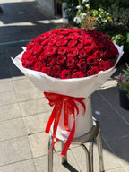 Century of Love  - 100 Red Roses Bouquet - BestBloomBuddy