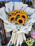Sunny Radiance - 7 Sunflowers Bouquet - BestBloomBuddy