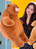 Chubby Teddy Bear (Chocolate) — ตุ๊กตาหมีน่ารัก (สีชอกโกแลต)