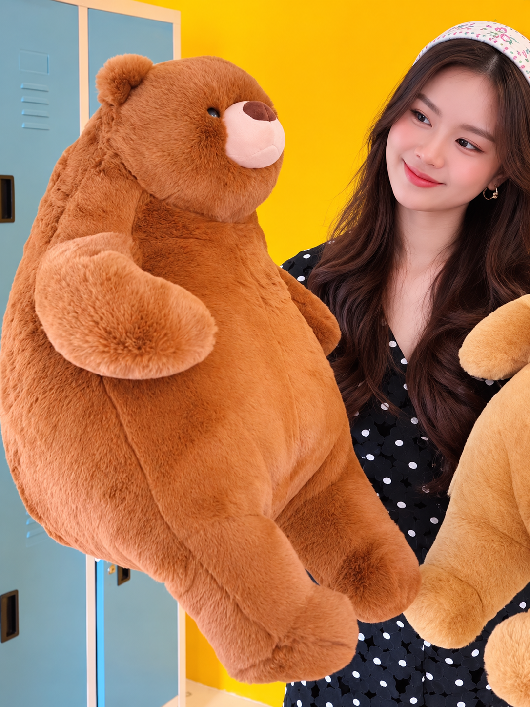 Chubby Teddy Bear (Chocolate) — ตุ๊กตาหมีน่ารัก (สีชอกโกแลต)