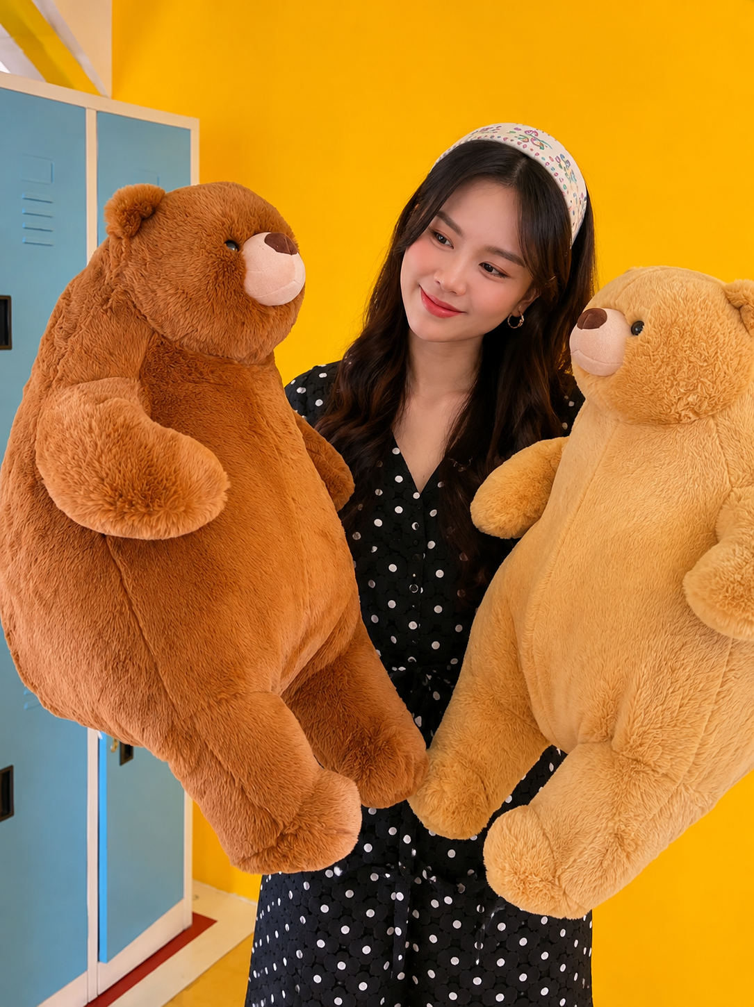 Chubby Teddy Bear (Chocolate) — ตุ๊กตาหมีน่ารัก (สีชอกโกแลต)