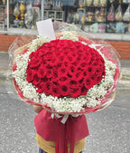 My Darling - 50 Red Roses Bouquet - BestBloomBuddy