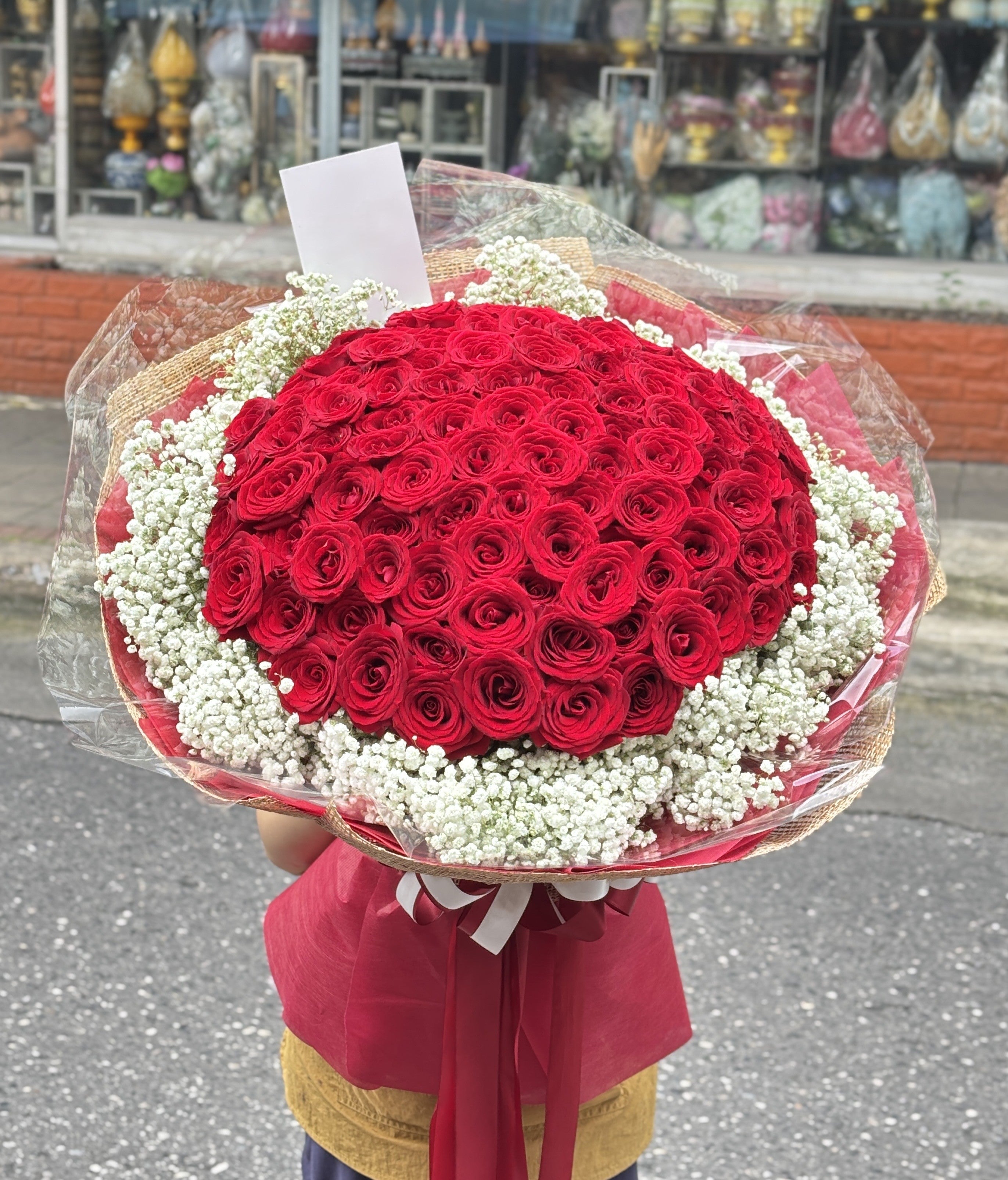 My Darling - 50 Red Roses Bouquet - BestBloomBuddy