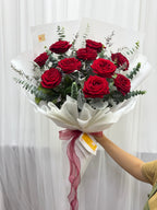 Just Us – 10 Red Roses Bouquet - BestBloomBuddy