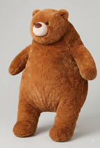 Chubby Teddy Bear (Chocolate) — ตุ๊กตาหมีน่ารัก (สีชอกโกแลต)