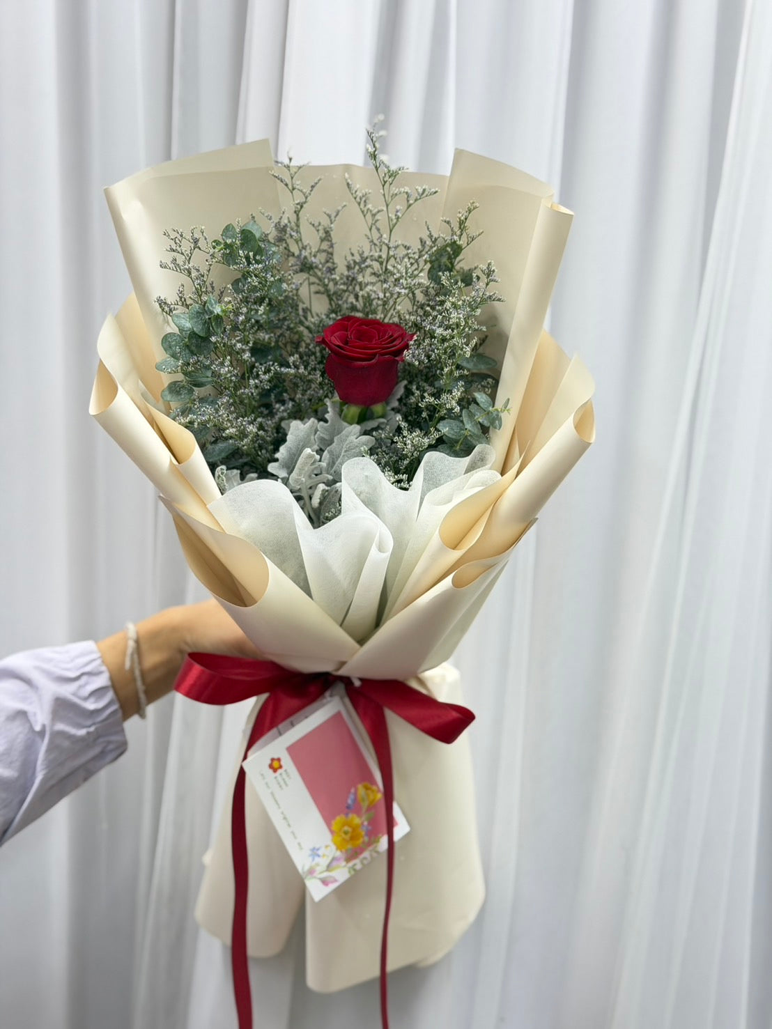 One & Only - Single Red Rose Bouquet