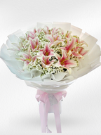 Blush & Bloom – Pink Lily Bouquet