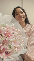 Blush & Bloom – Pink Lily Bouquet