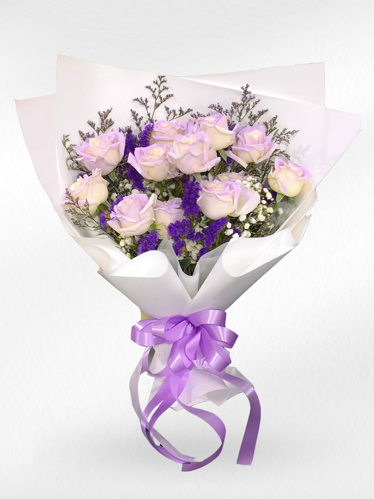 Lilac Love — 10 Purple Roses Bouquet