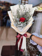 One & Only - Single Red Rose Bouquet - BestBloomBuddy