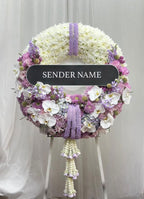 Graceful Tributes – Fresh Flower Wreath - BestBloomBuddy