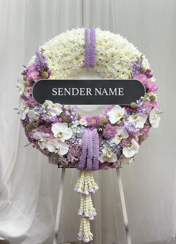 Graceful Tributes – Fresh Flower Wreath - BestBloomBuddy