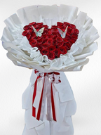 Everlasting Heart – Flower Stand (Heart Shape) - BestBloomBuddy