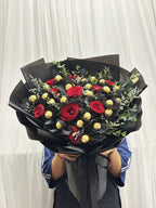 Red Roses Ferrero Rocher Gift Bouquet - BestBloomBuddy