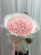Eternal Blossom – 100 Pink Peony Roses (Garden Roses)