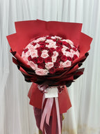 Heartbeats of Love – 100 Red & Pink Roses Bouquet