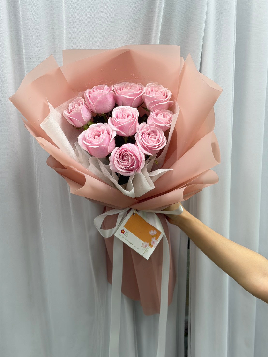 My Perfect Match- 10 Pink Roses Bouquet