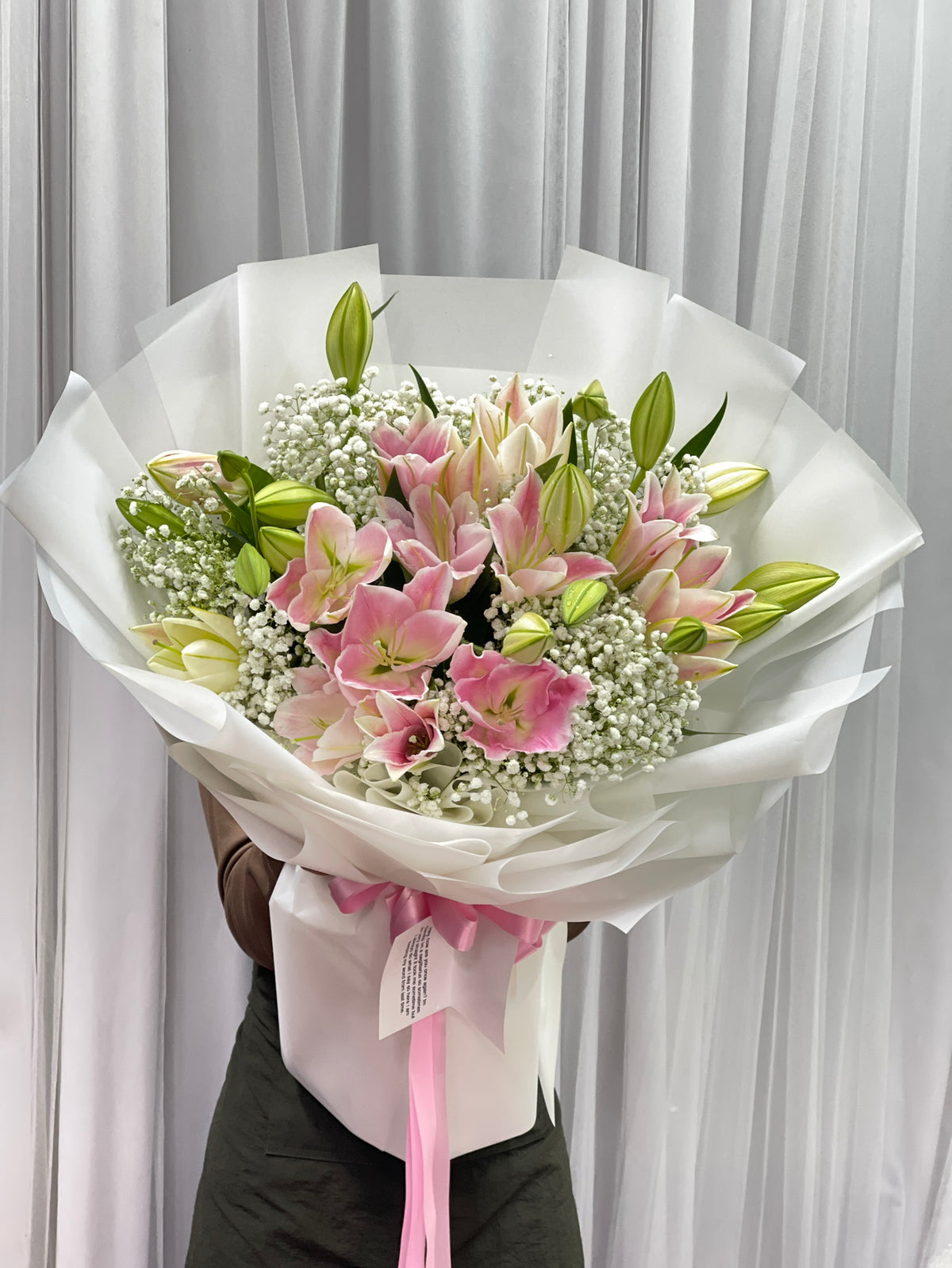 Blush & Bloom – Pink Lily Bouquet
